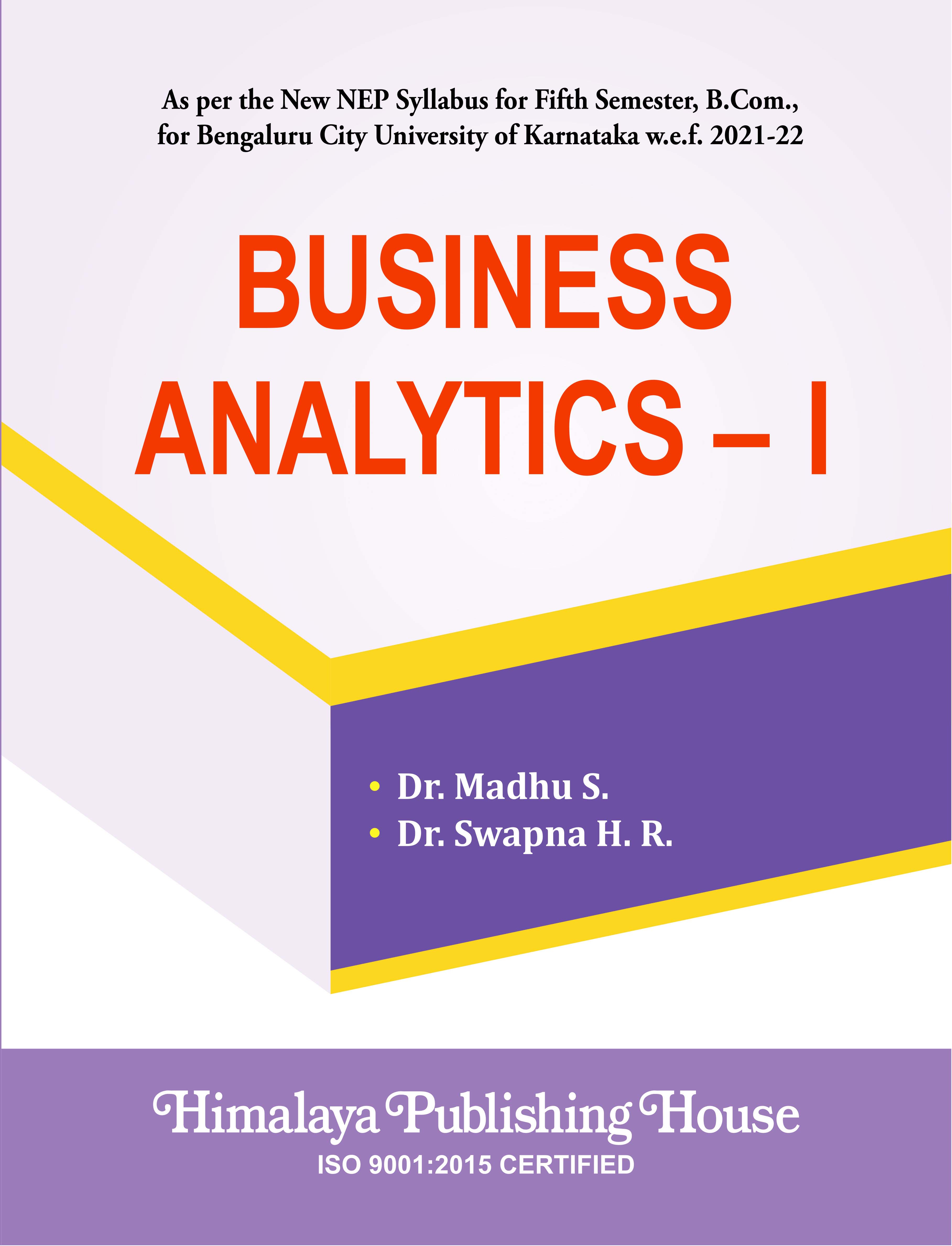 Business Analytics – I