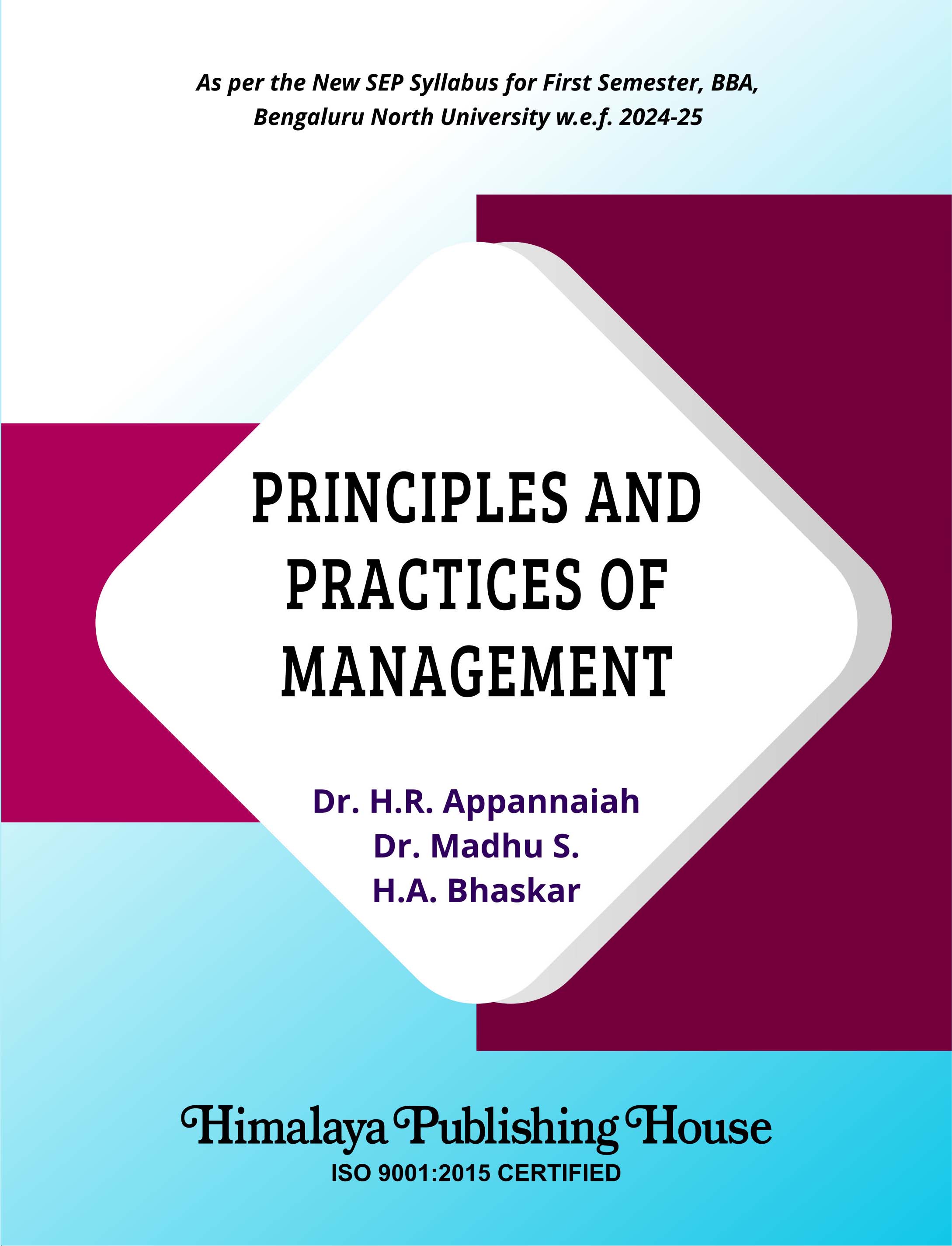 Principles and Practices of Management